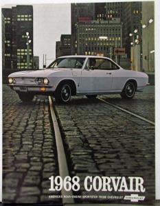 1968 Chevrolet Corvair & Monza Color Sales Folder Original