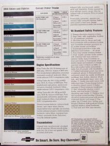 1968 Chevrolet Corvair & Monza Color Sales Folder Original