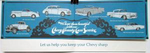 1969 Chevrolet Beauty Care Service Wheel Balance Headlight Aim Sales Folder Orig