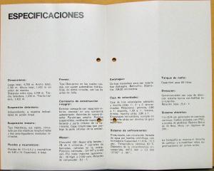 1969 Chevrolet Super SPANISH Text Sales Folder Original