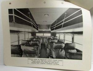 1936 FitzJohn Model 250 Intercity Transit Bus Bodies Sales Brochure-B&W Pictures