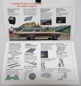 1970 Chevrolet Big Car Custom Feature Accessories Sales Brochure Orig
