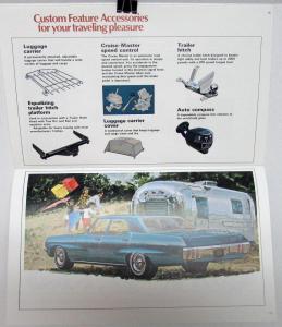 1970 Chevrolet Big Car Custom Feature Accessories Sales Brochure Orig