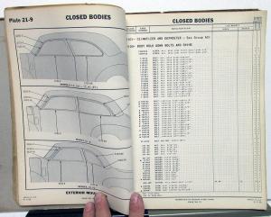 1936-46 Studebaker Dealer Body Parts Catalog Book Sixes Eights Numbers Original