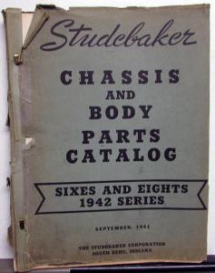 1942 Studebaker Dealer Chassis & Body Parts Catalog Book Sixes & Eights Original