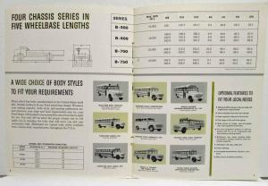 1963 Ford Trucks School Bus Chassis B-500 B-600 B-700 B-750 Sales Brochure