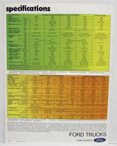 1974-1975 Ford Chassis Models M-Series P-Series and B-Series Sales Folder