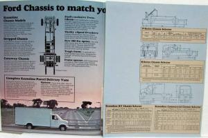 1978 Ford School Bus Parcel Delivery Van B & P Series Chassis Truck Sales Folder