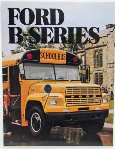 1983 Ford Truck B-Series School Bus Chassis Sales Brochure