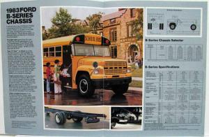 1983 Ford Truck B-Series School Bus Chassis Sales Brochure