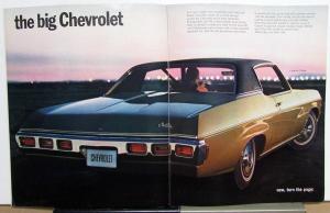 1969 Chevrolet Full Line Chevelle Corvette Nova Camaro Sales Brochure Original