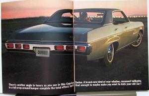 1969 Chevrolet Caprice Impala SS 427 Belair Biscayne Color Sales Brochure Orig