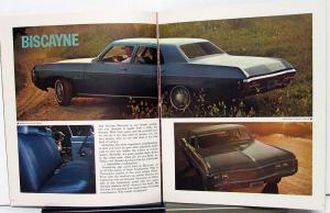 1969 Chevrolet Caprice Impala SS 427 Belair Biscayne Color Sales Brochure Orig