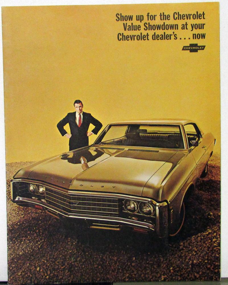 1969 Chevy Chevrolet Caprice Impala Chevelle Wagons Brochure Catalog