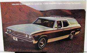 1969 Chevy Wagons Kingswood Townsman Concours Greenbrier Nomad Brochure