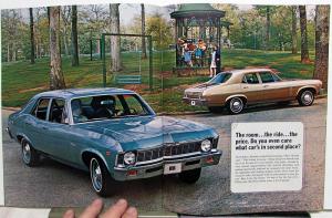 1969 Chevrolet Nova Coupe Sedan SS Color Sales Brochure Original