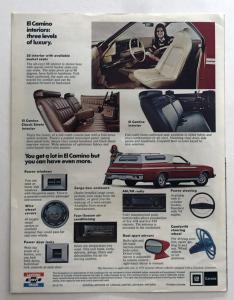 1975 Chevrolet El Camino Canadian Sales Brochure