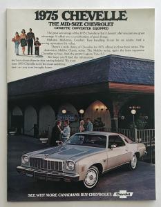 1975 Chevrolet Chevelle Canadian Sales Brochure