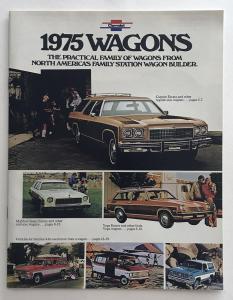 1975 Chevrolet Wagons Caprice Impala Bel Air Biscayne Canadian Sales Brochure