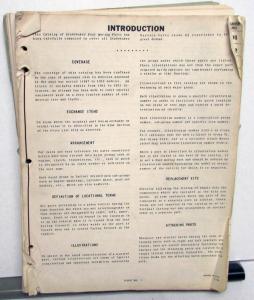 1947-53 Studebaker Dealer Wholesale Parts Catalog Book Service Guide Original