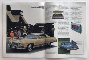 1975 Chevrolet Caprice Impala Bel Air Biscayne Canadian Sales Brochure