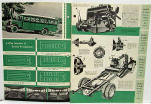 1934 GMC Trucks T-18A 18B 23A 23B Bus Chassis Sales Folder Greentone