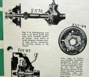 1934 GMC Trucks T-18A 18B 23A 23B Bus Chassis Sales Folder Greentone