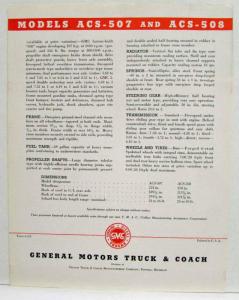 1941 GMC Trucks Safety School Bus Chassis Sales Brochure w 5 Models Spec Sheets