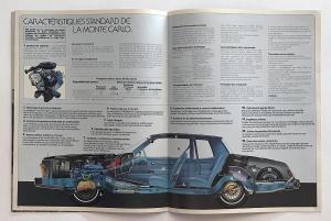 1978 Chevrolet Monte Carlo Canadian Sales Brochure In French Text