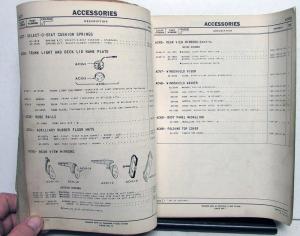 1951-52 Studebaker Dealer Body Parts Catalog Book Champion 6 Commander 8 Orig