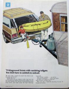 1971 Chevrolet Passenger Car Trailering Guide Sales Brochure Original