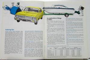 1971 Chevrolet Passenger Car Trailering Guide Sales Brochure Original