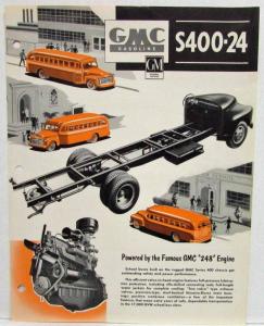 1953 GMC School Bus Chassis Series S400-24 Trucks Spec Sheet