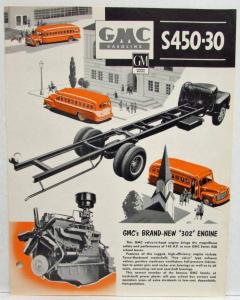 1953 GMC S450-30 School Bus Chassis Series Trucks Spec Sheet Form ADV 71