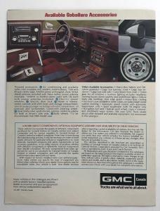 1979 GMC Caballero Diablo Laredo CANADIAN Truck Sales Brochure Folder Original