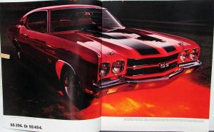 1970 Chevrolet Chevelle SS 396 454 Malibu Revision 1 Sales Brochure Original