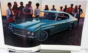 1970 Chevrolet Chevelle SS 396 454 Malibu Revision 1 Sales Brochure Original