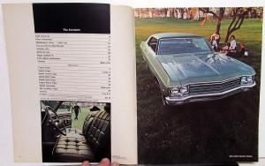 1970 BIG Chevrolets Caprice Impala Bel Air Color Sales Brochure Rev 1 Original