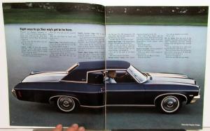1970 BIG Chevrolets Caprice Impala Bel Air Color Sales Brochure Rev 1 Original