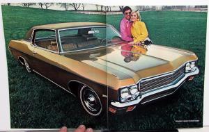1970 BIG Chevrolets Caprice Impala Bel Air Color Sales Brochure Rev 1 Original