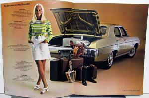 1970 BIG Chevrolets Caprice Impala Bel Air Color Sales Brochure Rev 1 Original