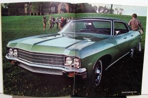 1970 BIG Chevrolets Caprice Impala Bel Air Color Sales Brochure Rev 1 Original