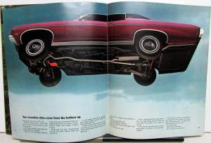 1970 BIG Chevrolets Caprice Impala Bel Air Color Sales Brochure Rev 1 Original