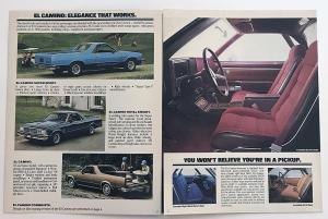 1980 Chevrolet Truck El Camino Canadian Sales Folder