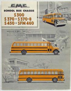 1958 GMC Trucks School Bus Chassis S300 S370 S370-8 S450 SFM460 Sales Folder