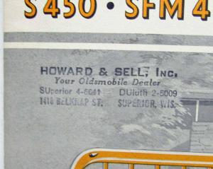 1958 GMC Trucks School Bus Chassis S300 S370 S370-8 S450 SFM460 Sales Folder