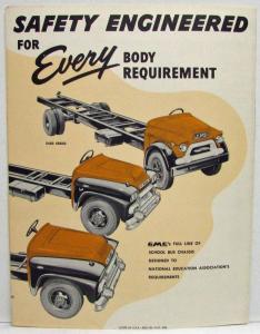 1958 GMC Trucks School Bus Chassis S300 S370 S370-8 S450 SFM460 Sales Folder