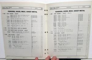 1958 Studebaker Packard Advance Chassis Parts Book Commander Champion G Hawk