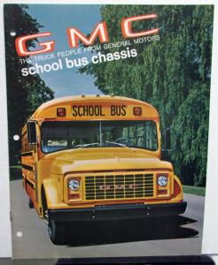 1969 GMC School Bus Chassis Truck Model 5500 & 7500 Sales Brochure Original