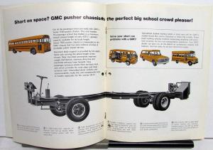 1969 GMC School Bus Chassis Truck Model 5500 & 7500 Sales Brochure Original